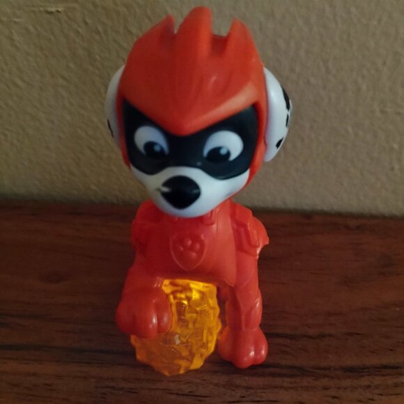 2023 Burger King MARSHALL Toy Lights Up! Paw Patrol Mighty Movie WORKS (T459) - Picture 4 of 9